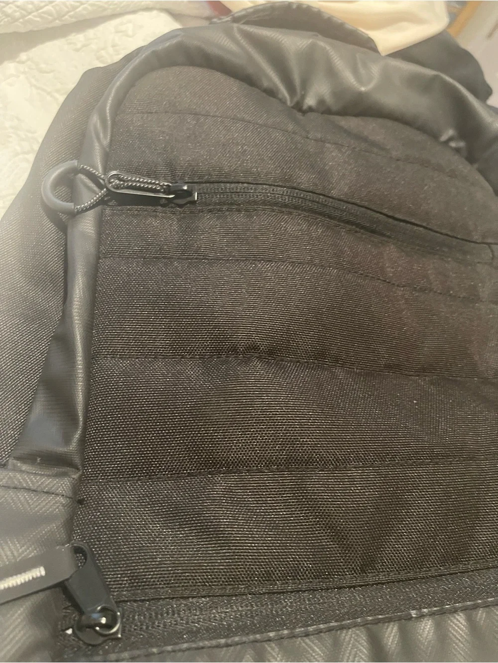 Jordan Black Backpack with White Jumpman Emblem Many pockets & Compartments